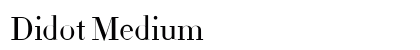 Didot Medium Font Didot Medium Font Preview