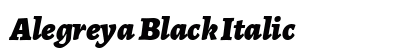 Alegreya Black Italic