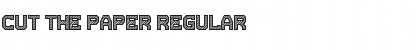 Download Cut the paper Font