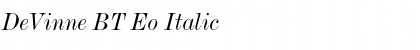 Download DeVinne BT Eo Font