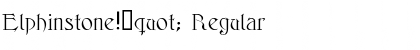 Download Elphinstone!" Font