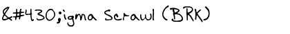 Download Ʈigma Scrawl (BRK) Regular Font