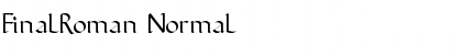 Download FinalRoman Normal Font