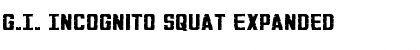 Download G.I. Incognito Squat Font