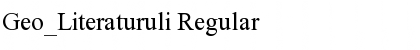 Download Geo_Literaturuli Font