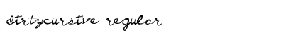 DirtyCursive Regular preview