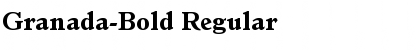 Download Granada-Bold Font