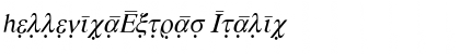 Download HellenicaExtras Italic Font