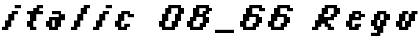 Download italic 08_66 Font
