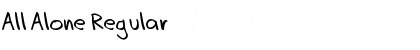 Download All Alone Font Download All Alone Font