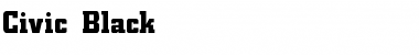 Download Civic Black Font