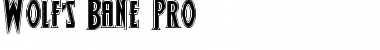Download Wolf's Bane Pro Font