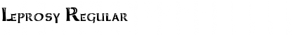 Download Leprosy Font