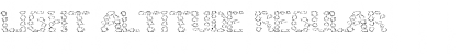 Download LIGHT ALTITUDE Regular Font Title Preview