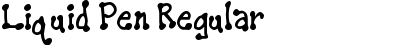 Download Liquid Pen Regular Font Title Preview