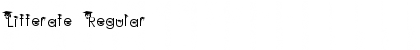 Download Litterate Regular Font Title Preview