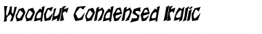 Download WoodcutCondensed Font