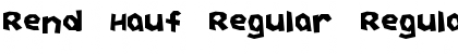 Download Rend Hauf Regular Regular Font