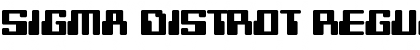 Download Sigma Distrot Regular Font
