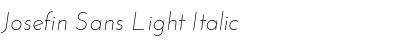 Download Josefin Sans Light Italic Font