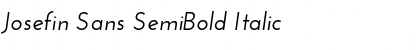Download Josefin Sans SemiBold Italic Font