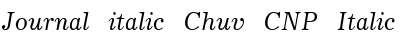 Download Journal italic Chuv CNP Font