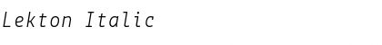Download Lekton Font