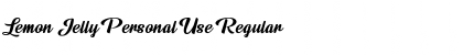 Download Lemon Jelly Personal Use Font