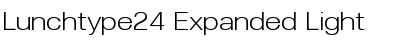 Download Lunchtype24 Expanded Light Font Title Preview