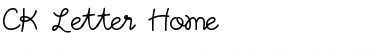 Download CK Letter Home Font