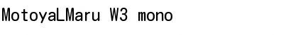 Download MotoyaLMaru W3 mono Font