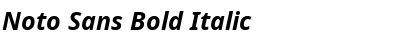 Download Noto Sans Bold Italic Font