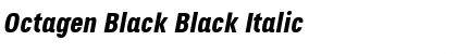 Download Octagen Black Black Italic Font