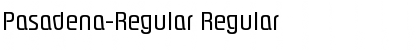 Download Pasadena-Regular Regular Font