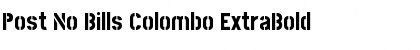 Download Post No Bills Colombo Font