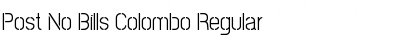 Download Post No Bills Colombo Font