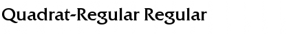 Download Quadrat-Regular Font