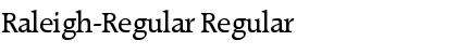 Download Raleigh-Regular Regular Font