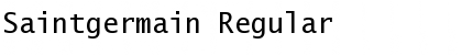 Download Saintgermain Regular Font