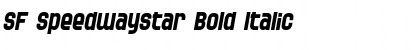 Download SF Speedwaystar Bold Italic Font