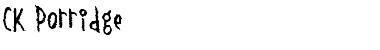 Download CK Porridge Font