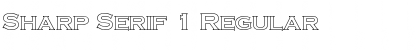 Download Sharp Serif 1 Regular Font