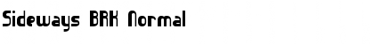 Download Sideways BRK Normal Font