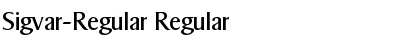 Download Sigvar-Regular Regular Font
