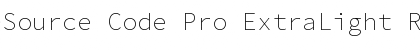 Download Source Code Pro ExtraLight Regular Font