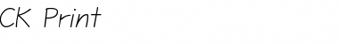 Download CK Print Font