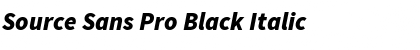 Download Source Sans Pro Black Italic Font