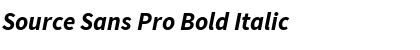 Download Source Sans Pro Bold Italic Font