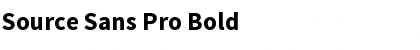 Download Source Sans Pro Bold Font