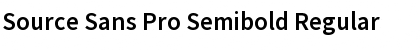 Download Source Sans Pro Semibold Regular Font